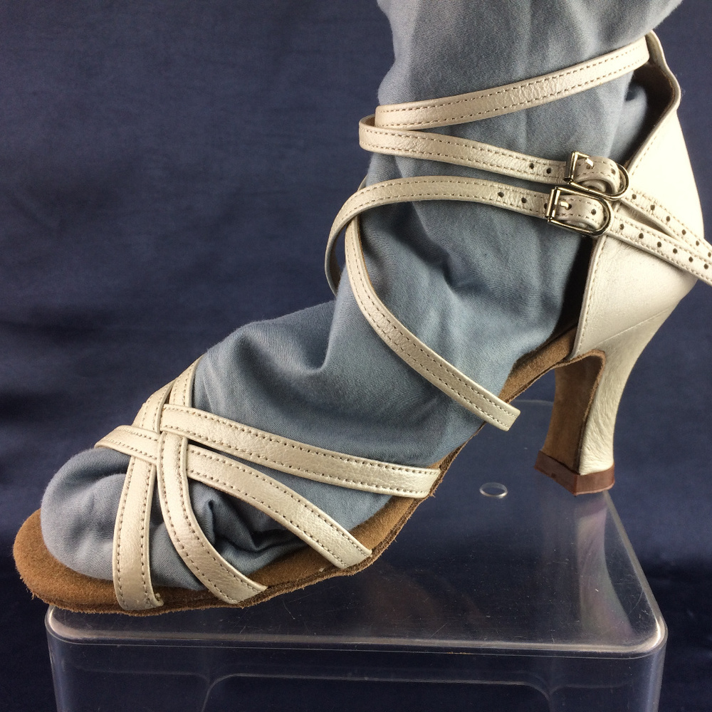 Very Fine Ivory Latin Dance Shoes